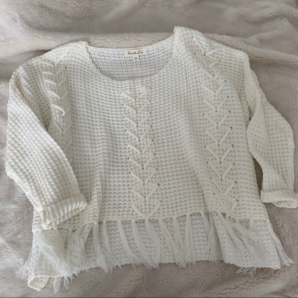 Oversized knit sweater